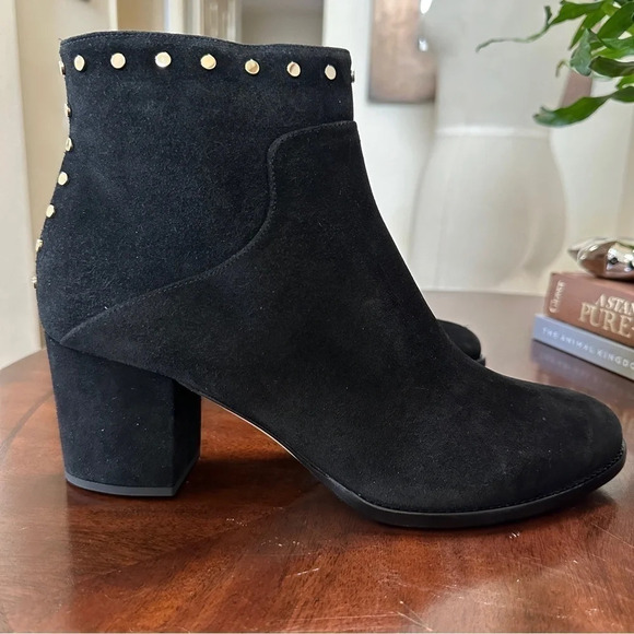 Jimmy Choo ‘Melvin’ Studded Black Suede Booties - Size 11 - NWT - Picture 13 of 17